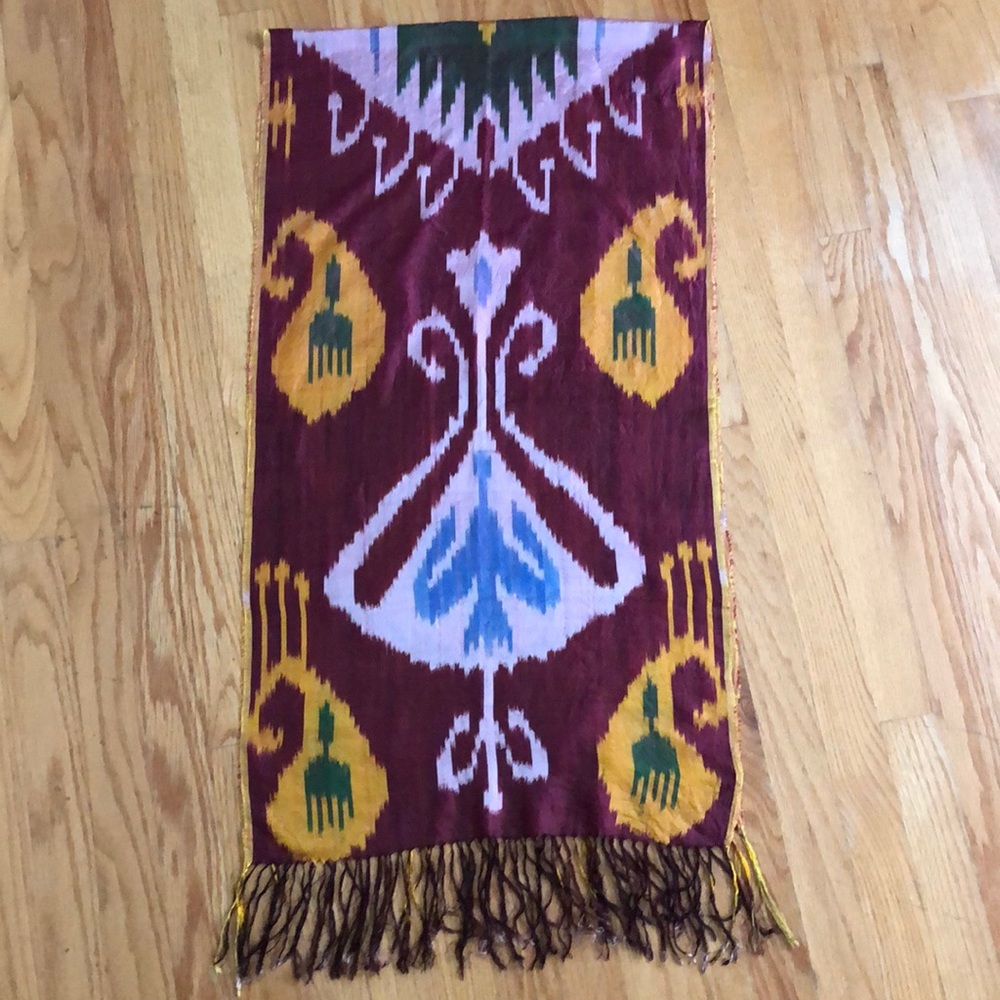 Boho Ikat Uzbek Skarf